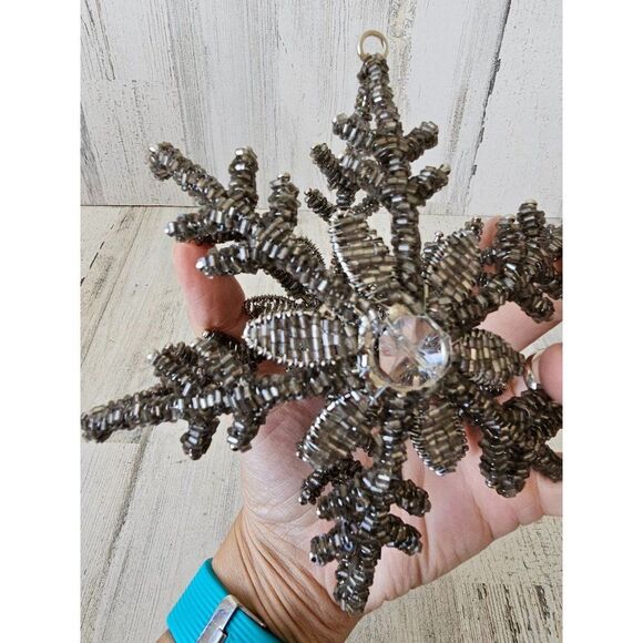 Beaded star ornament large - Picture 4 of 7